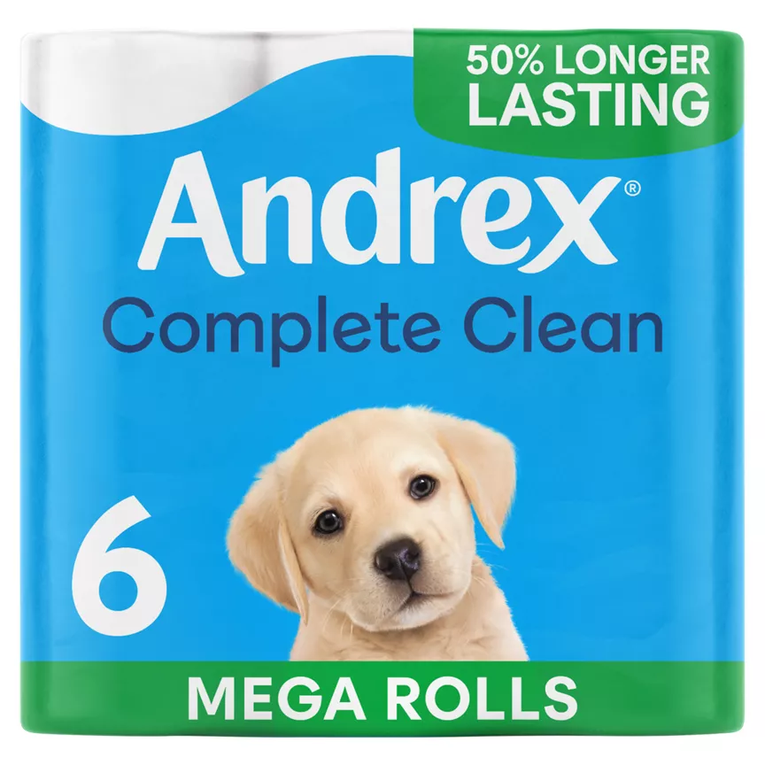 Andrex 6 Complete Clean XL Mega Rolls
