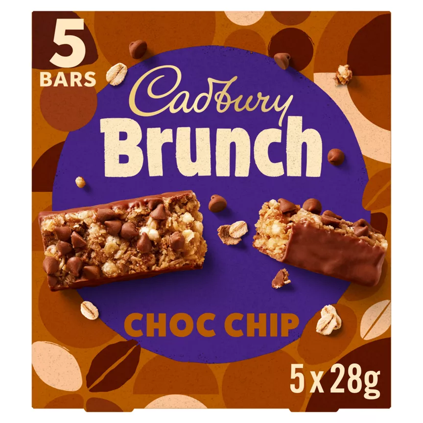 Cadbury Brunch Choc Chip 5 x 28g (140g) - Image 1