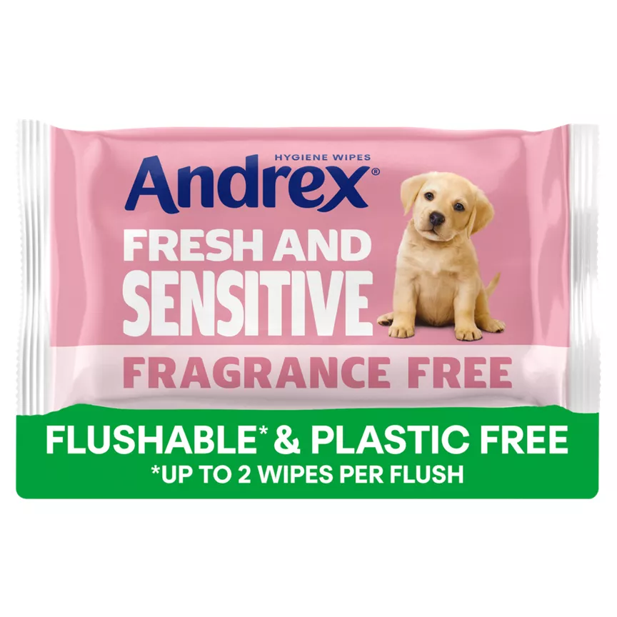 Andrex Fresh and Sensitive Hygiene Wipes x30 sheets