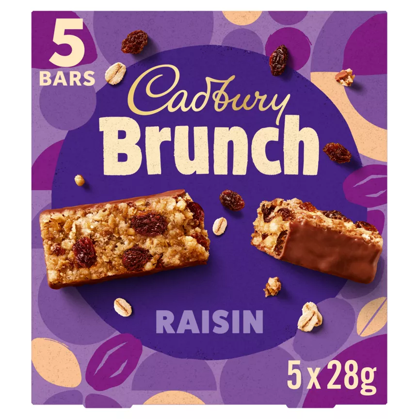 Cadbury Brunch Raisin 5 x 28g (140g) - Image 1