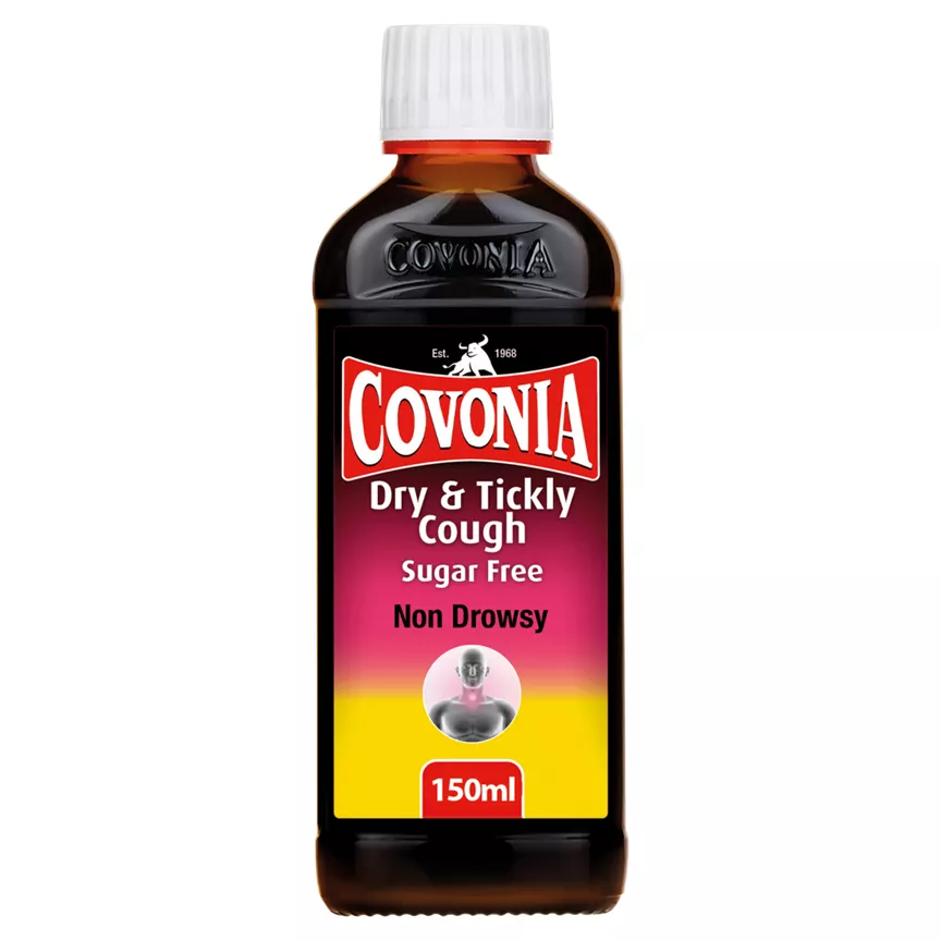 Covonia Dry & Tickly Cough 1.36g/5ml Oral Solution Sugar Free 150ml