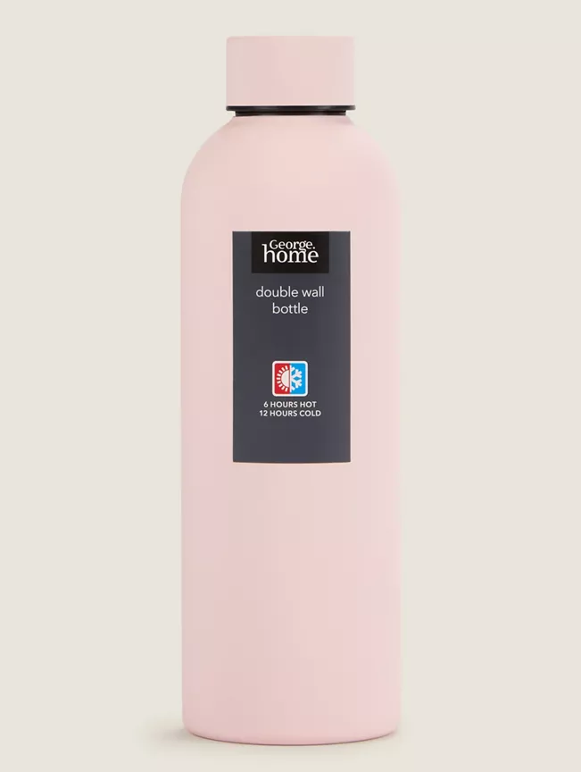 George Home Pink Double Walled Bottle