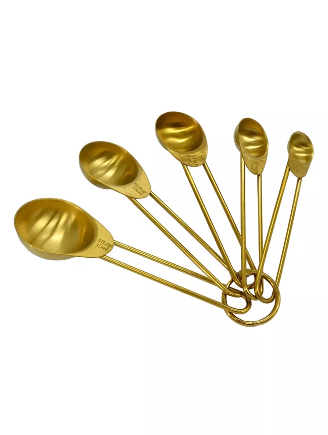 At Home with Stacey Solomon Matt Gold-Tone Measuring Spoons