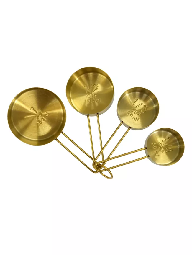 At Home with Stacey Solomon Matte Gold-Tone Measuring Cups