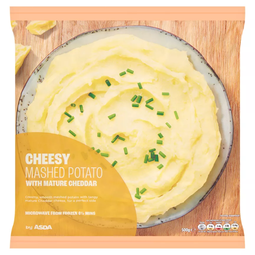ASDA Cheesy Mashed Potato with Mature Cheddar 500g
