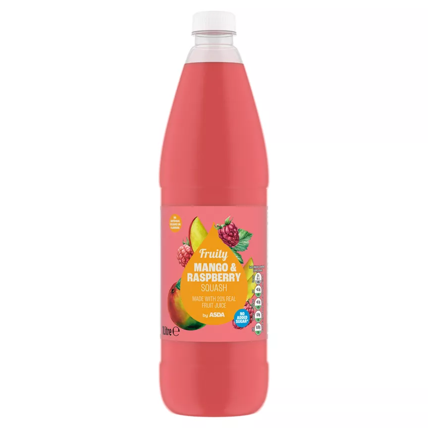 ASDA Fruity Mango & Raspberry Squash 1 Litre