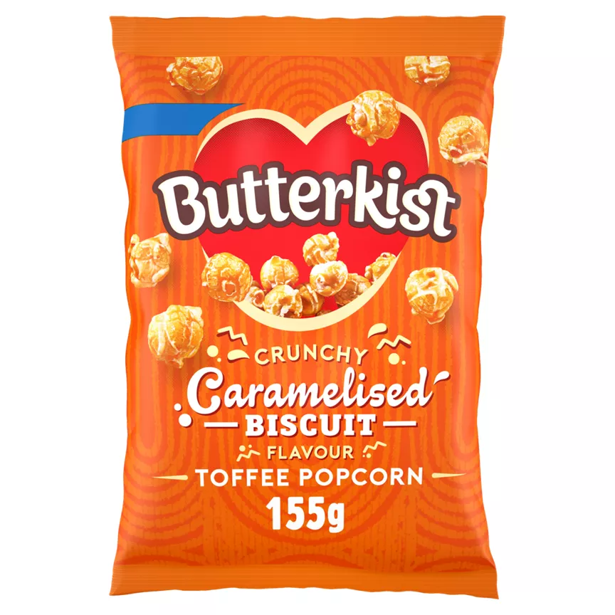 Butterkist Crunchy Caramelised Biscuit Flavour Toffee Popcorn 155g