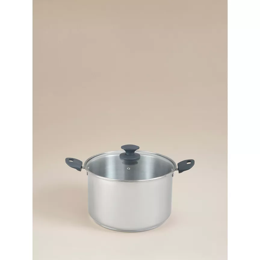 George Home Stainless-steel Stockpot - 26cm