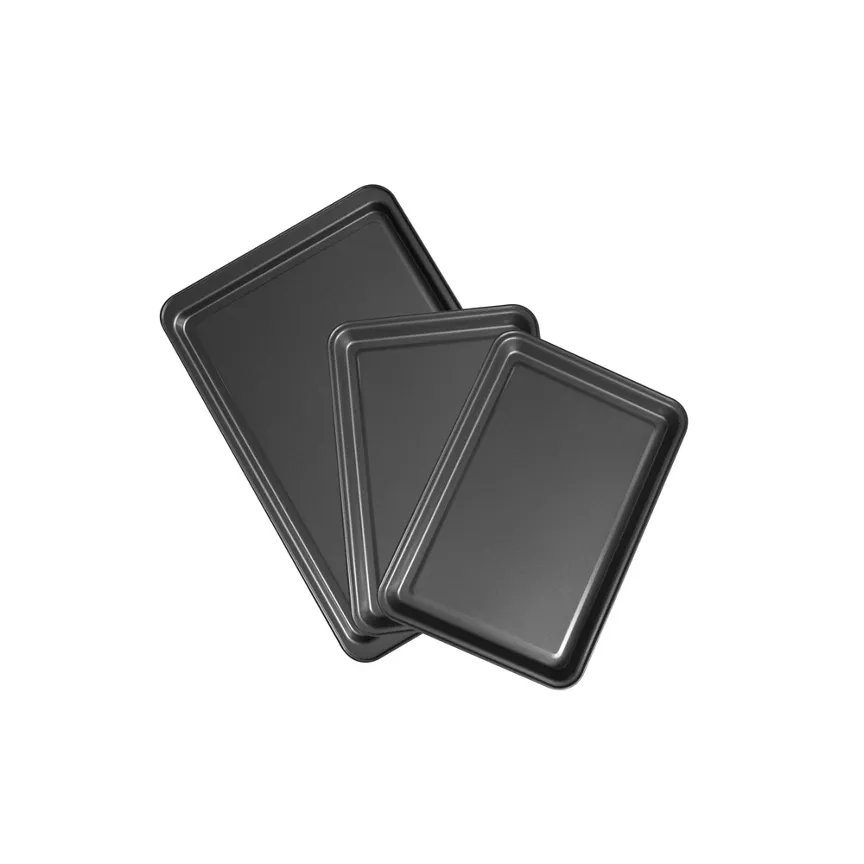 George Home Grey Non-Stick Oven Tray - Set of 3