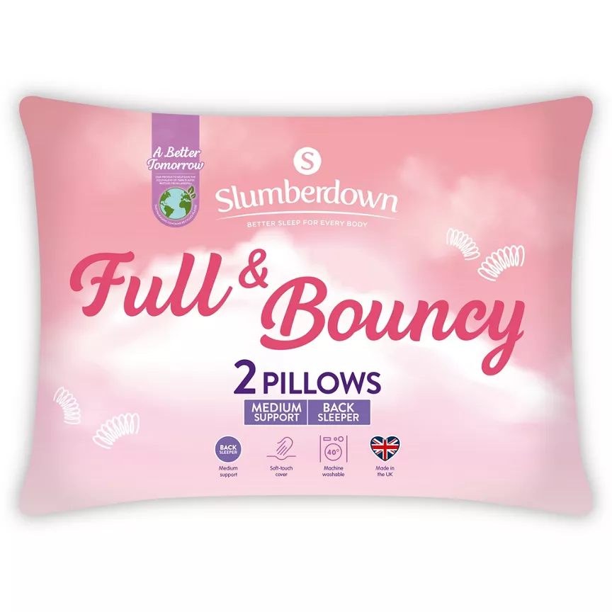 Slumberdown Full & Bouncy Pillow pair