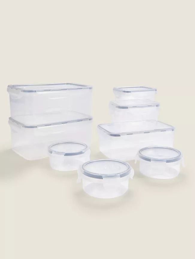 George Home 8 Piece Clip-Lid  Food Storage Set