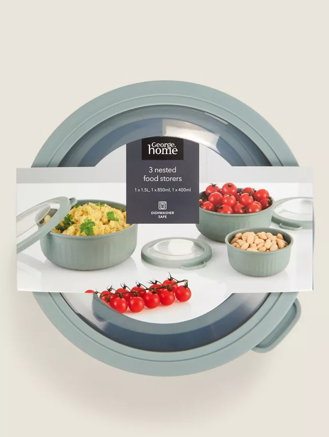 George Home 3 Nested Food Storers