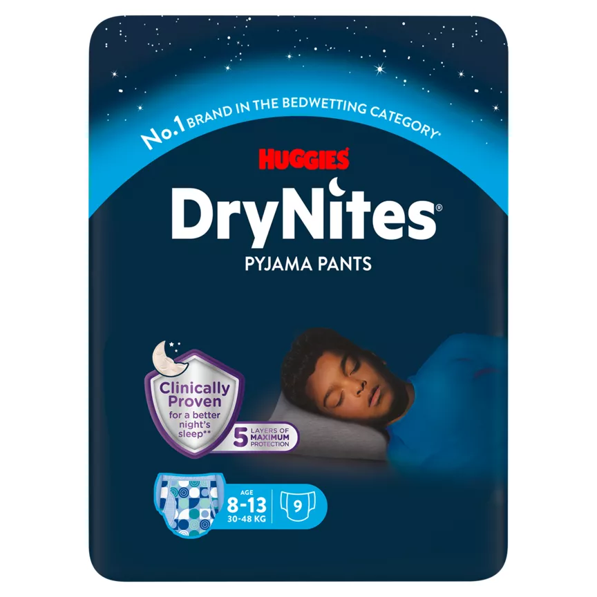 Huggies Drynites Pyjama Pants Age 8-13 30-48 Kg