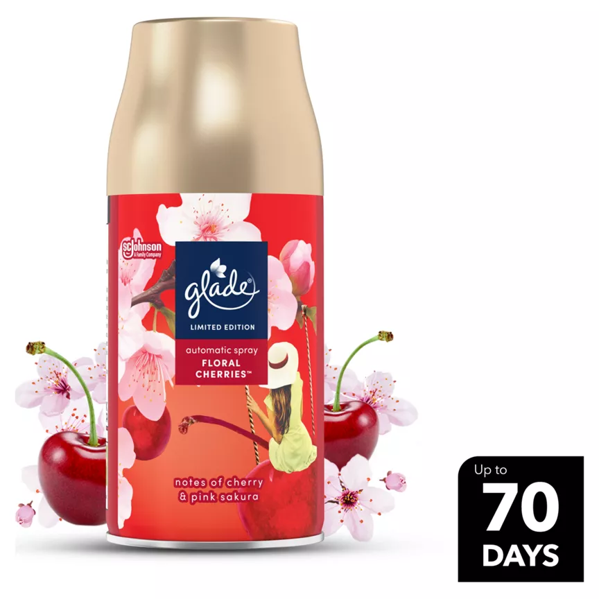 Glade Automatic Spray Air Freshener Refill Frosted Floral Cherries 269ml