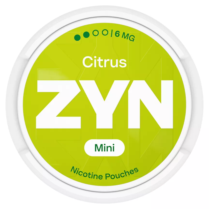 ZYN Citrus Mini Strong Nicotine Pouches 20 Pack 6 mg