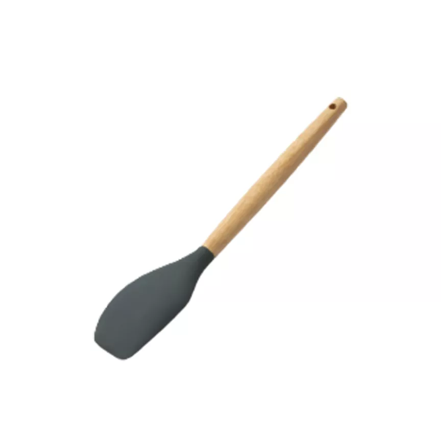 George Home Black Wood & Silicone Spatula