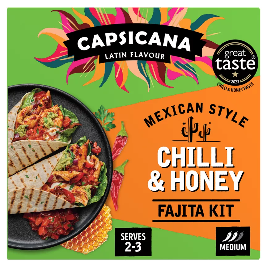 Capsicana Latin Flavour Mexican Chilli & Honey Fajita Kit 335g