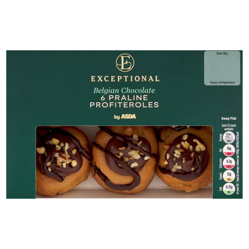 Exceptional by ASDA 6 Praline Profiteroles