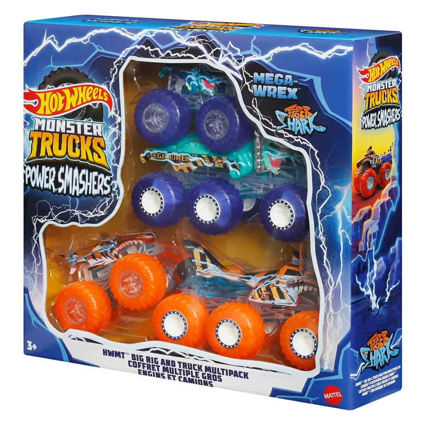 Hot Wheels Monster Trucks HMWT Big Rig and Truck Multipack