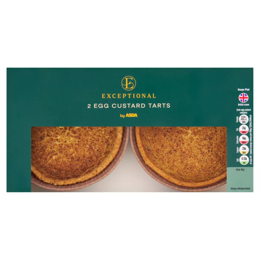 Exceptional by ASDA 2 Egg Custard Tarts