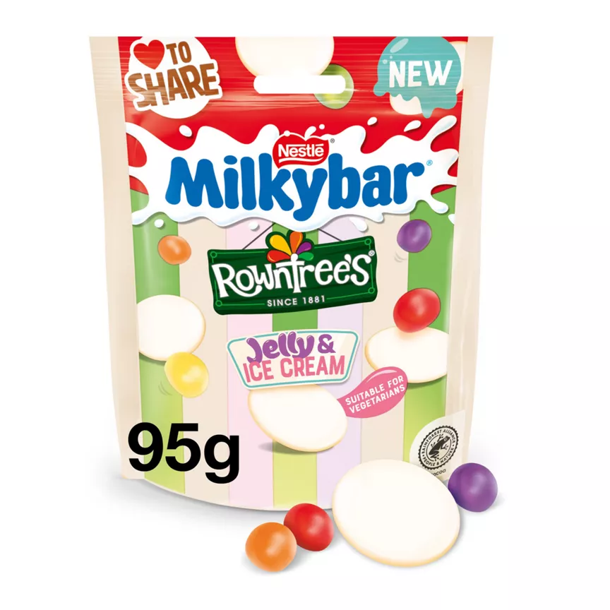 Milkybar Rowntree's Jelly & Ice Cream 95g