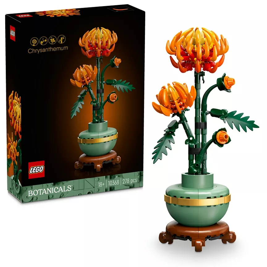 LEGO Botanicals Chrysanthemum Flower Set for Adults 10368