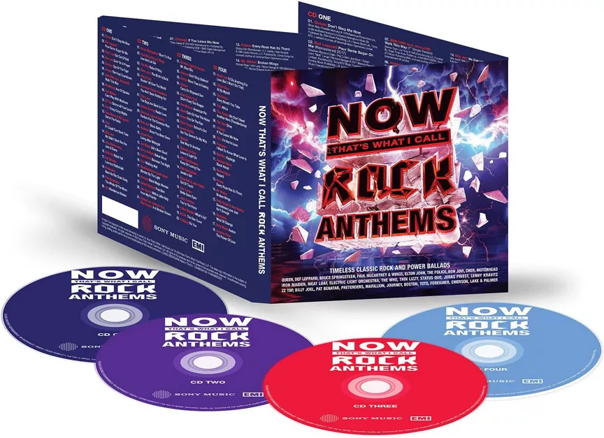 CD Now That's What I Call Rock Anthems by Various Artists