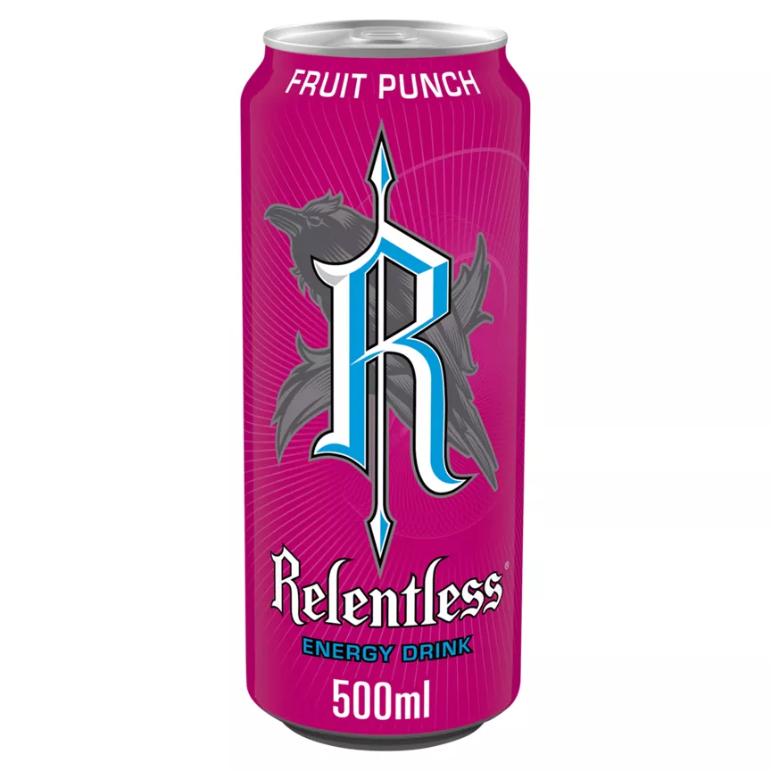 Relentless Fruit Punch Energy Drink 500ml