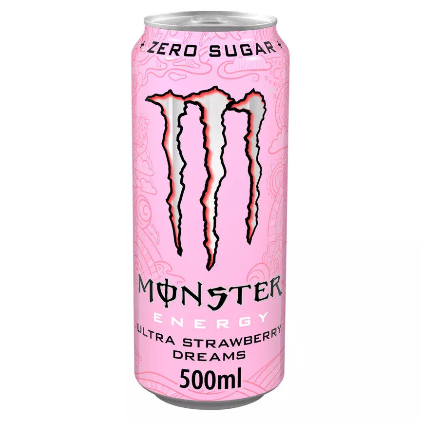Monster Energy Drink Ultra Strawberry Dreams Zero Sugar 500ml