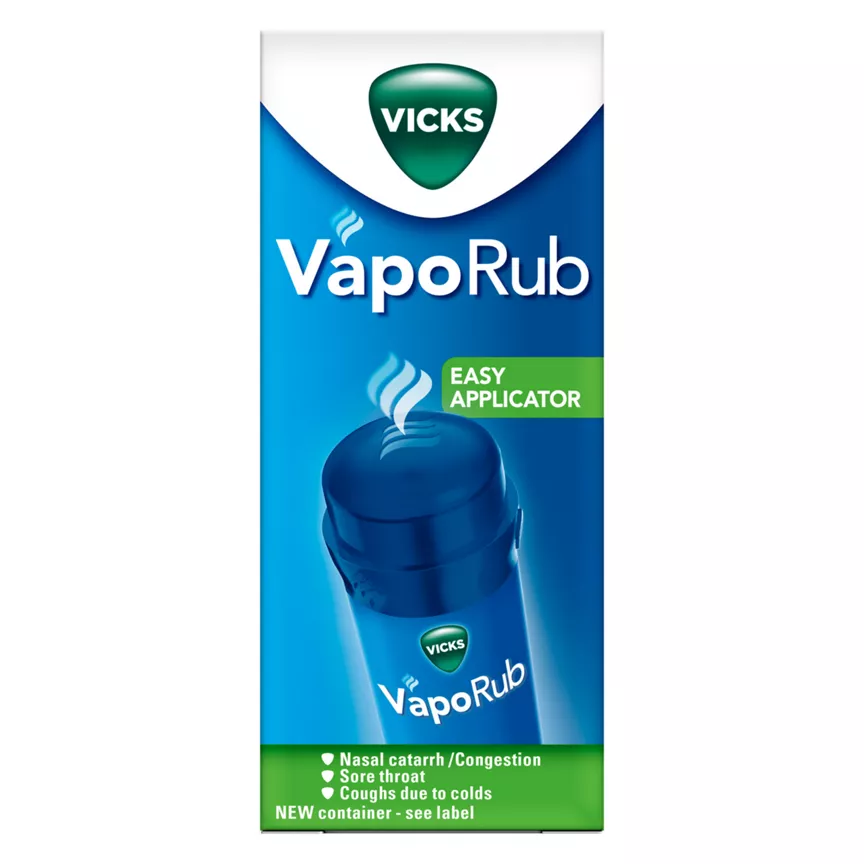 Vicks Vaporub Easy Application: Twist & Apply For Cold symptom Relief - Image 1