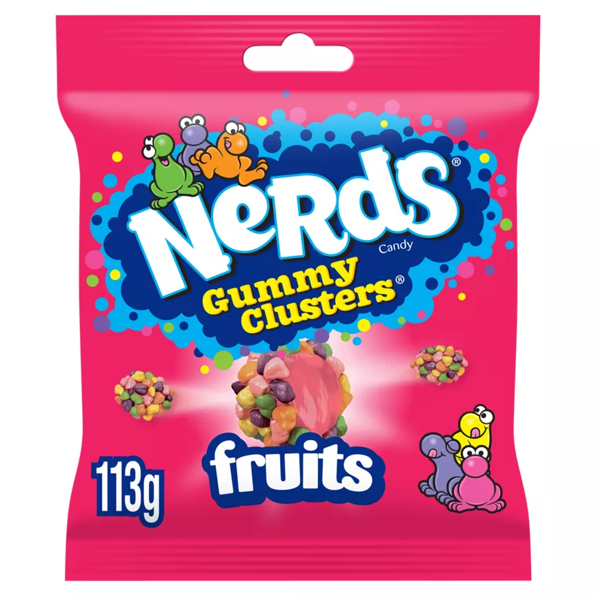 Nerds Gummy Clusters Fruit-Flavour Candy 113g