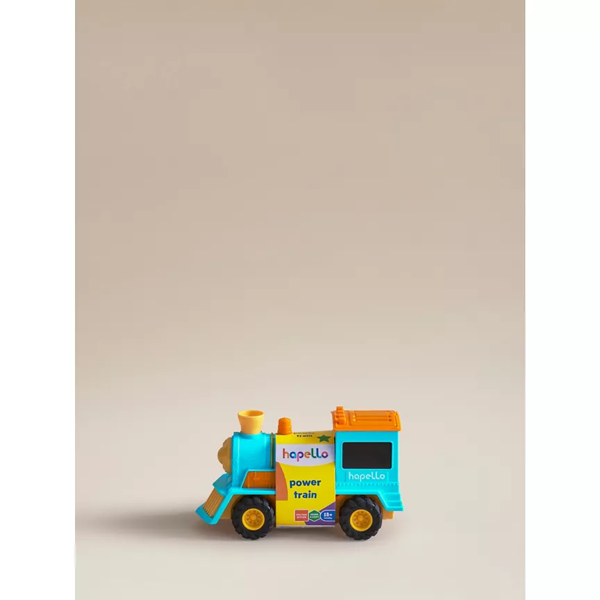 Hapello Light Blue & Orange Light & Sound Power Train