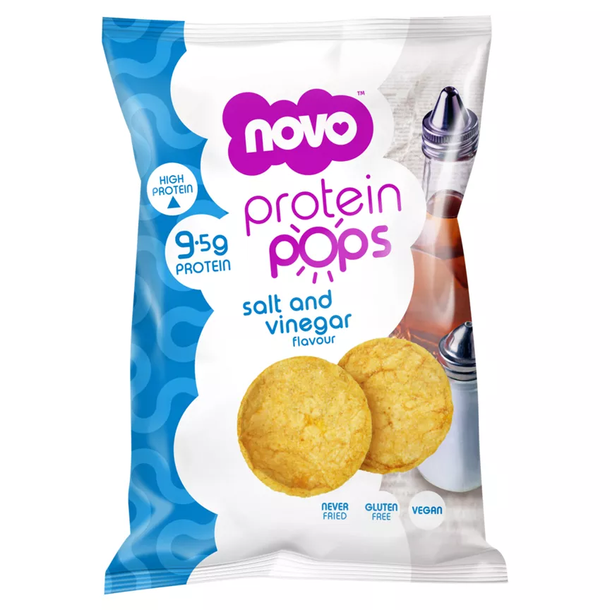 Novo Salt and Vinegar Flavour Protein Pops 45g