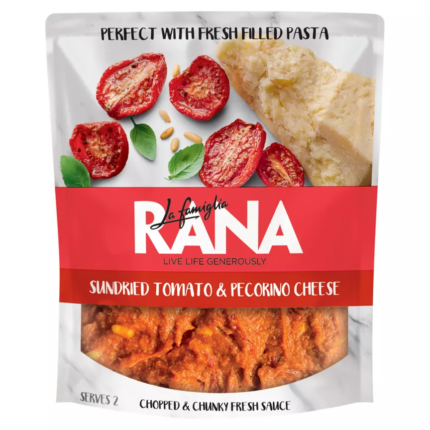La Famiglia Rana Sundried Tomato & Pecorino Cheese Chopped & Chunky Fresh Sauce 200g
