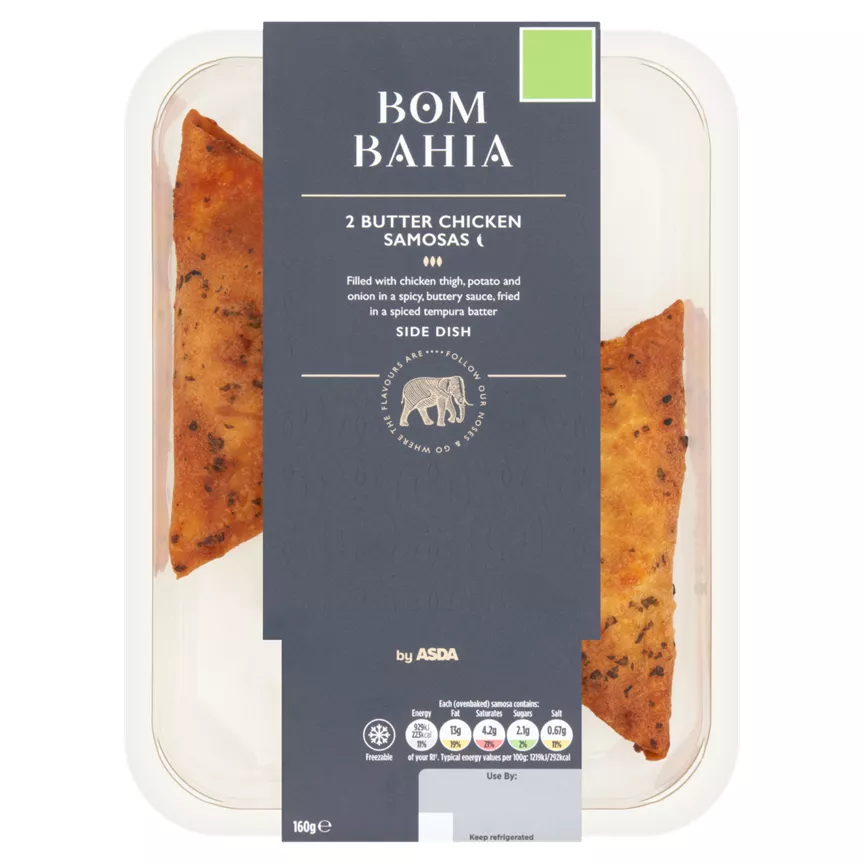 Bom Bahia by ASDA 2 Butter Chicken Samosas 160g