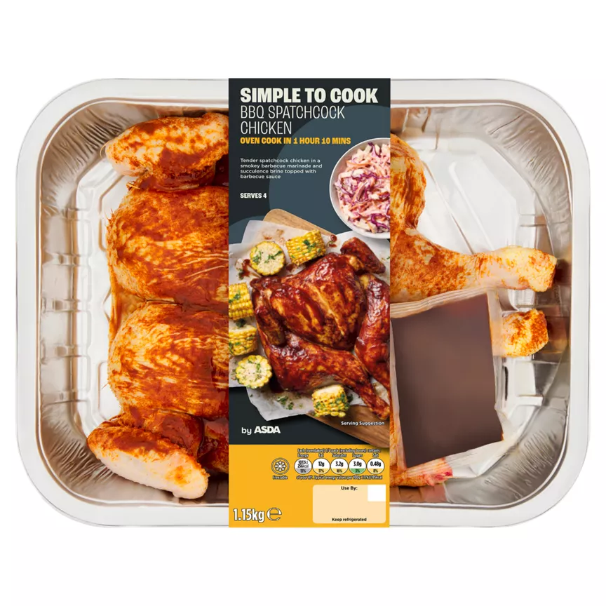 ASDA Smoky BBQ Spatchcock Chicken 1.15kg