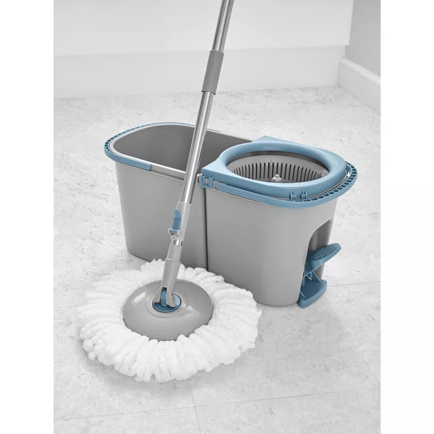 George Home Grey Spin Mop Set