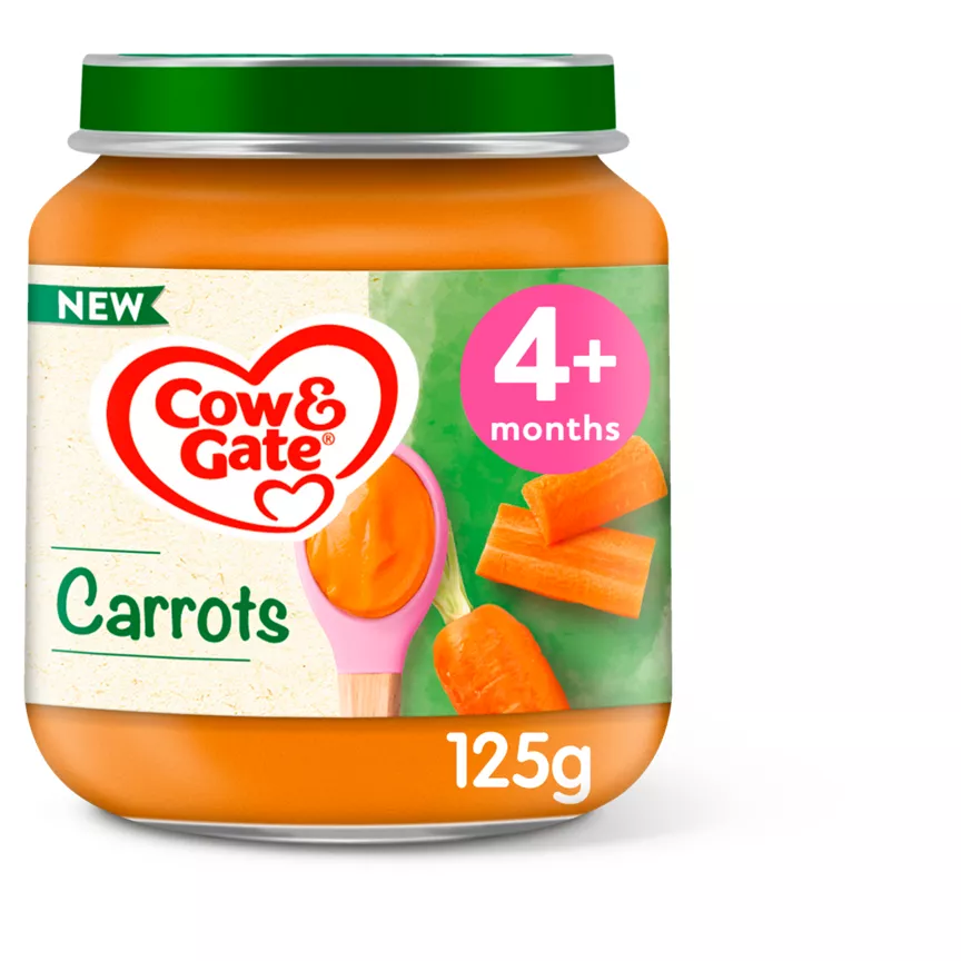 Cow & Gate Carrots From 4 Months 125g