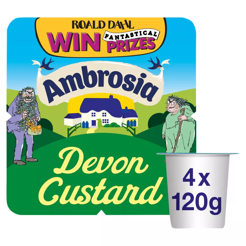 Ambrosia Devon Custard 4 x 120g (480g)