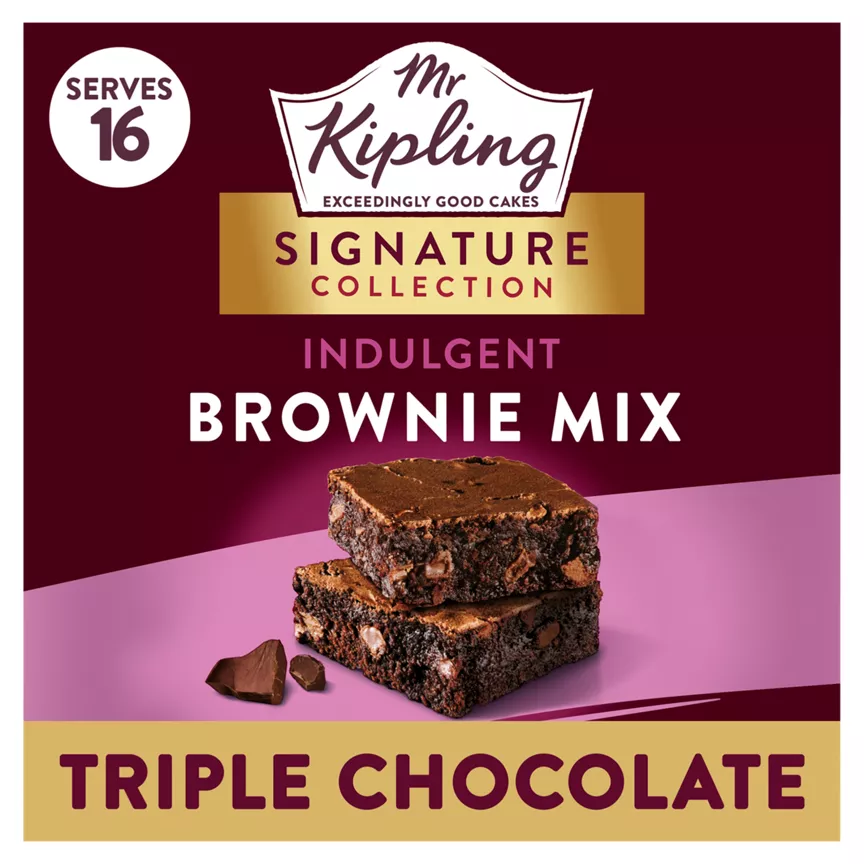 Mr Kipling Signature Collection Indulgent Brownie Mix Triple Chocolate 379g