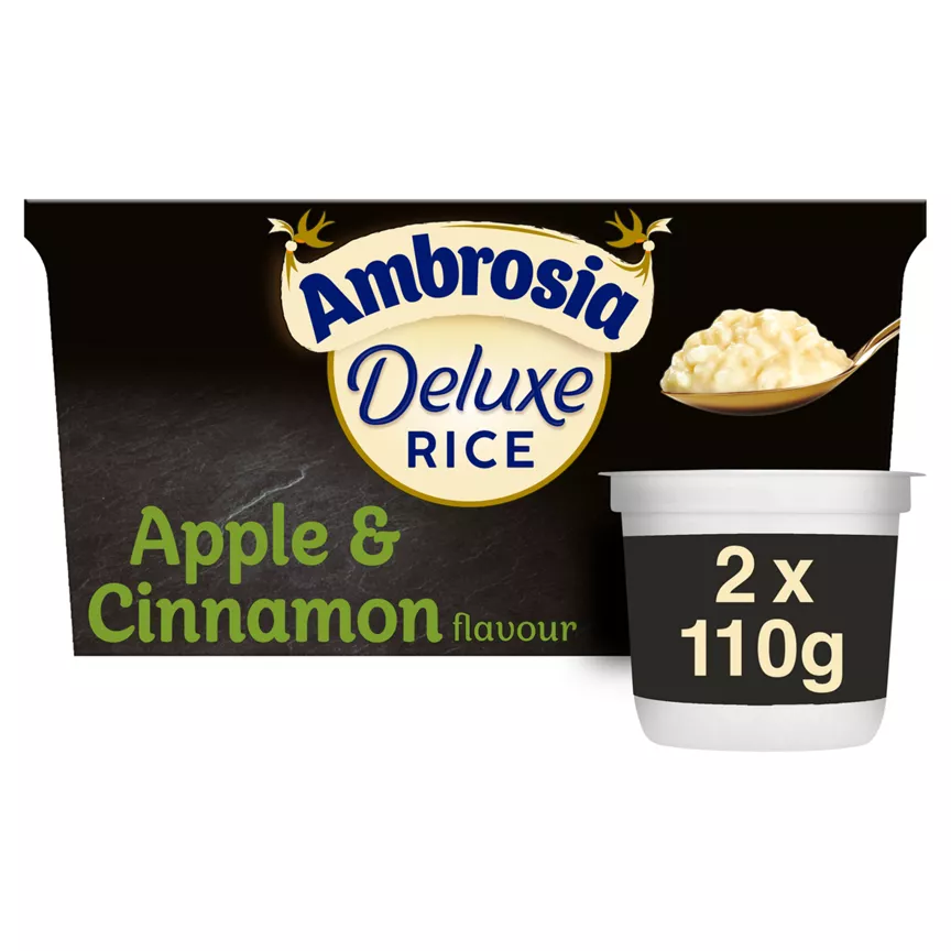 Ambrosia Apple & Cinnamon Flavour Deluxe Rice 2 x 110g (220g)