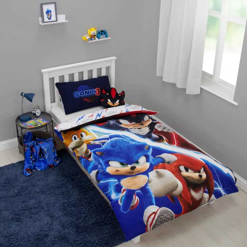 Sonic The Hedgehog Sonic Movie Single Duvet Set Single