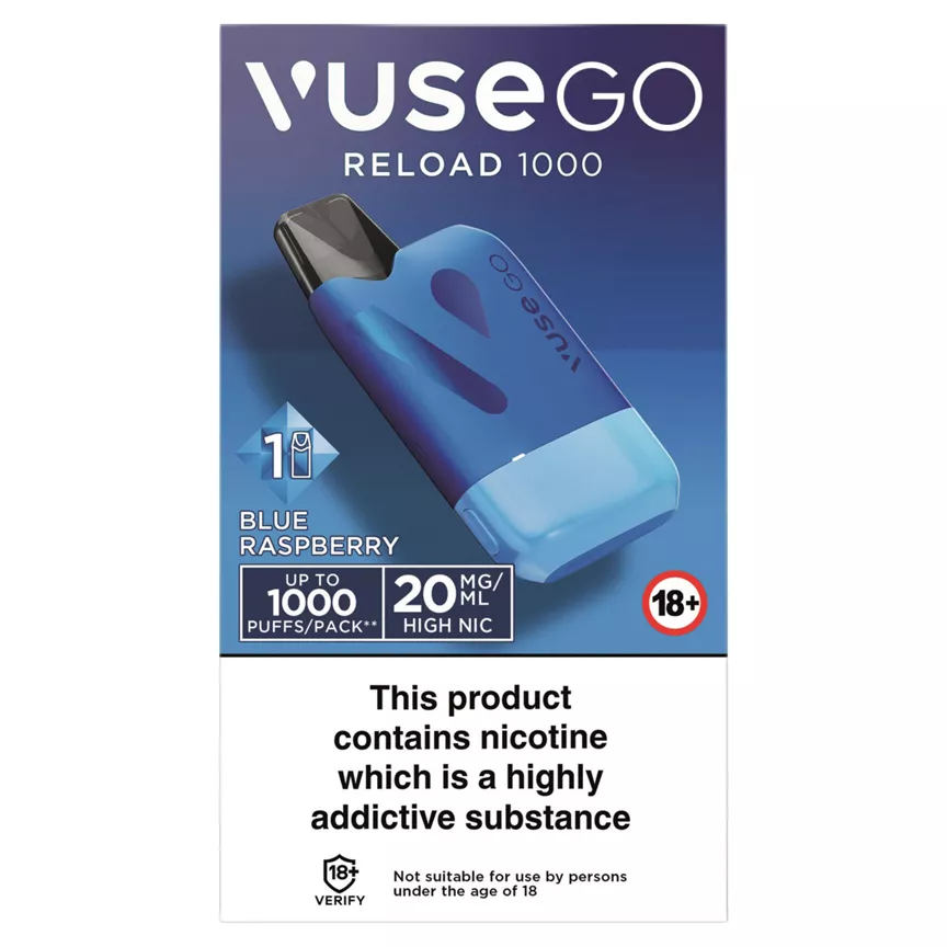 Vuse Go Reload 1000 Blue Raspberry 20mg/ml