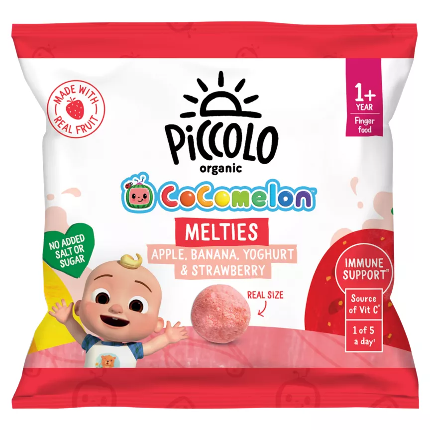 Piccolo Melties Apple, Banana, Yoghurt & Strawberry 1+ Year 6g