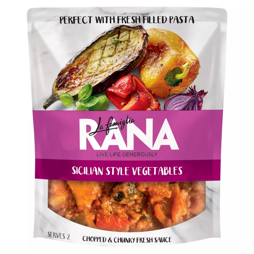 La Famiglia Rana Sicilian Style Vegetables Chopped & Chunky Fresh Sauce 200g