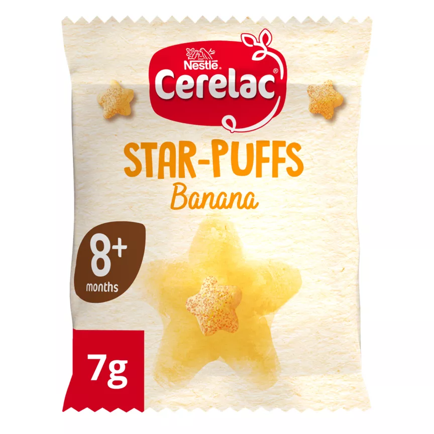 Cerelac Banana Star-Puffs 7g 8+ Months
