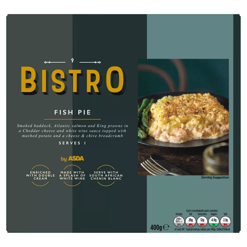Bistro by ASDA Fish Pie 400g