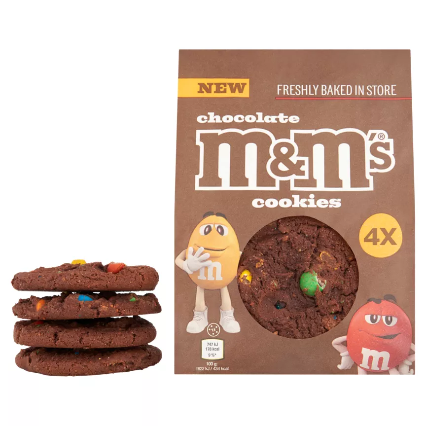 M&M's 4 Chocolate cookies