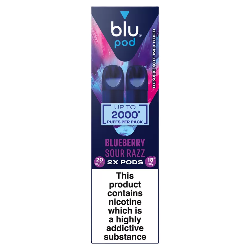 Blu pod Blueberry Sour Razz 20mg/ml 2 x 2ml