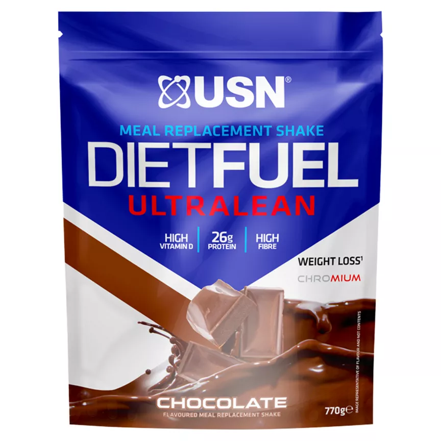 USN Dietfuel Ultralean Chocolate Flavoured Meal Replacement Shake 770g